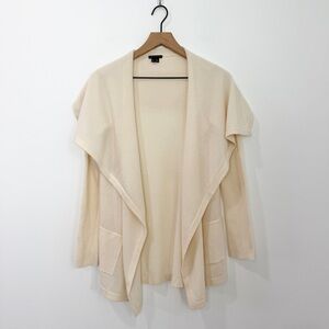 Theory Maritza 100% Cashmere Cardigan Sweater Cream Size  Small